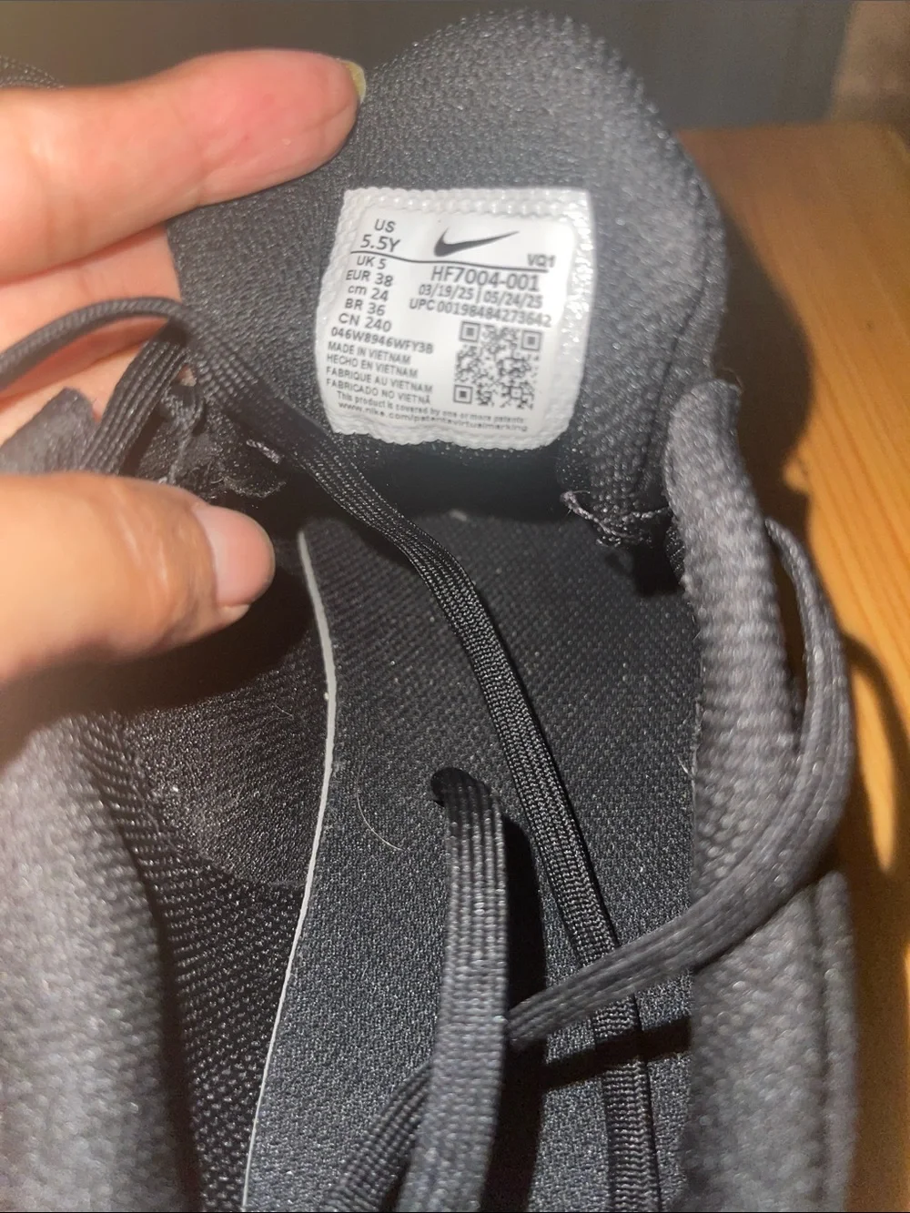 Nike Kids Black Lightweight Mesh Sneakers